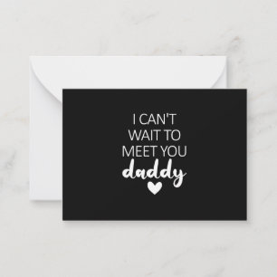 Jag kan inte vänta på att träffa din pappa Gravid Anteckningskort