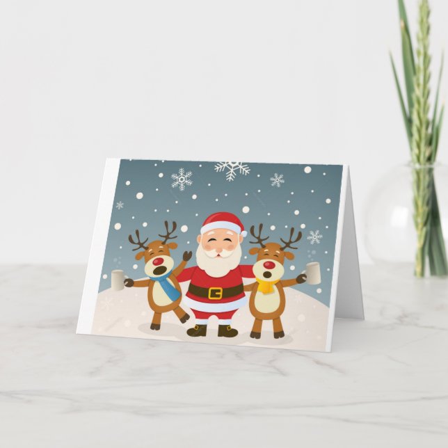 JAG KAN INTE VÄNTA PÅ "CELEBRATE" CHRISTMAS MED "D HELGKORT (Framsida)