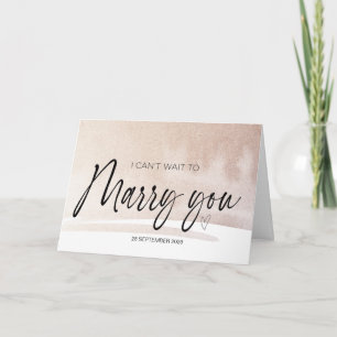 Jag kan inte vänta till Marry You Bröllop Bride ti Kort