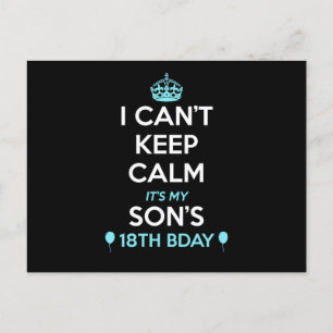Jag Kan Inte Vara Lugn Det Är Min 18-årsdag Vykort