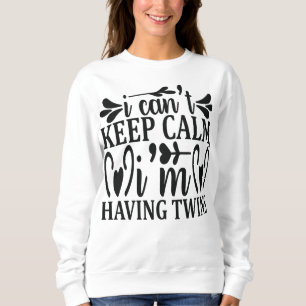 Jag kan inte vara lugn jag väntar tvillingar Gravi T Shirt
