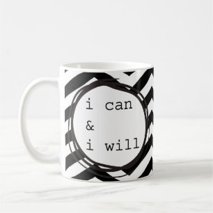 Jag kan, & jag ska kaffemugg