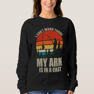Jag kan jobba i dag, min arm är i gips t shirt