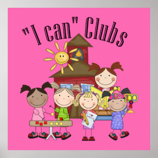 Jag kan Klubb Stick figurer Poster två