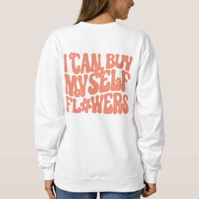 Jag kan köpa blommor t shirt (Baksida)