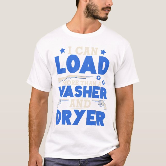 Jag kan ladda mer än en tvättmaskin och torktumlar t shirt (Framsida)