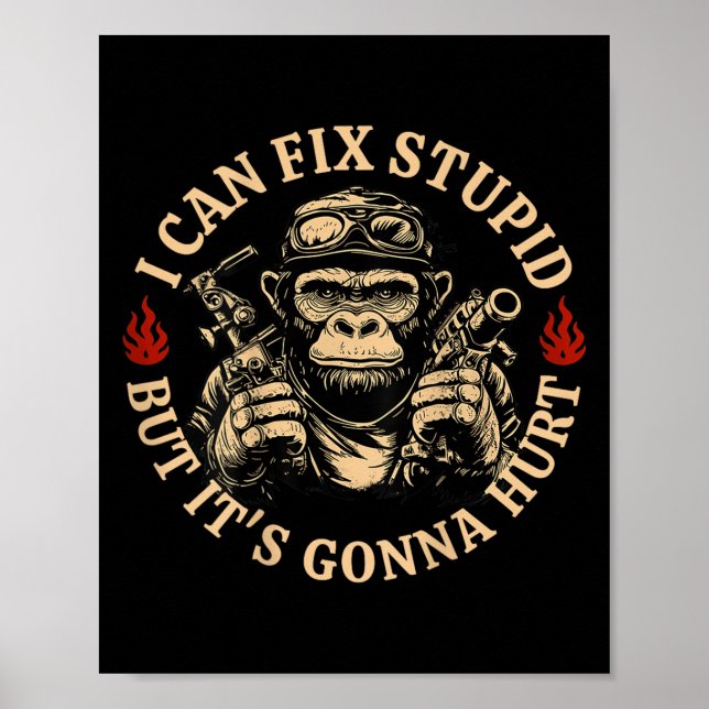 Jag kan laga Stud, men det Ontr Monkey Funny (o Poster (Framsidan)
