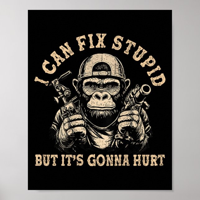Jag kan laga Stud, men det Ontr Monkey Funny (o Poster (Framsidan)