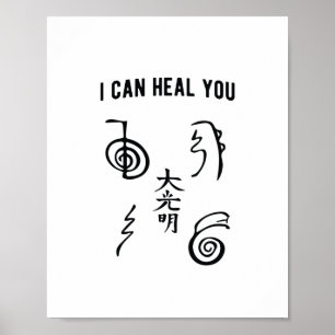 Jag kan läka dig   Reikimaster Reiki Gift Poster