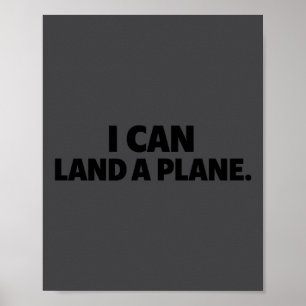 Jag Kan Landa Ett Plan Te Poster