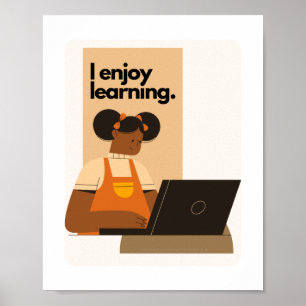 Jag kan lära mig att Poster afrikansk amerikan