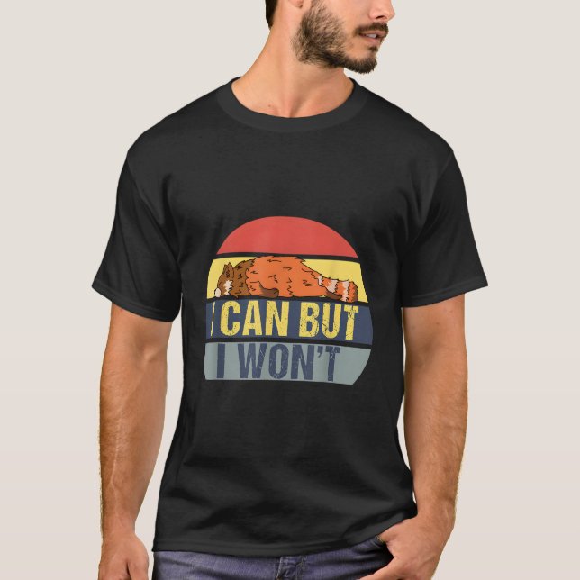 Jag kan men jag vill inte ha Red Panda T Shirt (Framsida)
