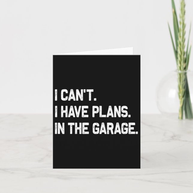 Jag kan och#, jag har planer i Garage Fars dag Kort (Framsida)
