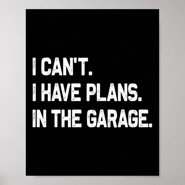 Jag kan och#, jag har planer i Garage Fars dag Poster (Framsidan)