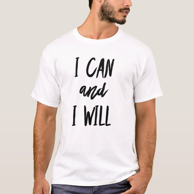 JAG KAN OCH JAG KOMMER ATT T-Shirt (Framsida)