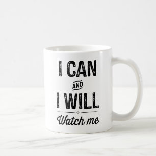 Jag kan, och jag ska. Klocka mig Kaffemugg