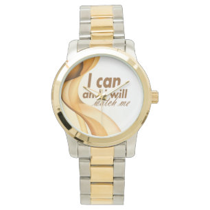 jag kan, och jag ska klockan mig inspiration armbandsur