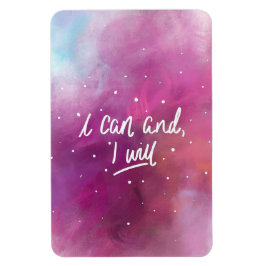 Jag kan och kommer att magnet