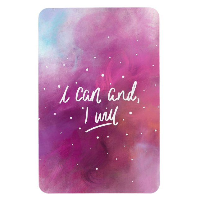 Jag kan och kommer att magnet (Vertikal)