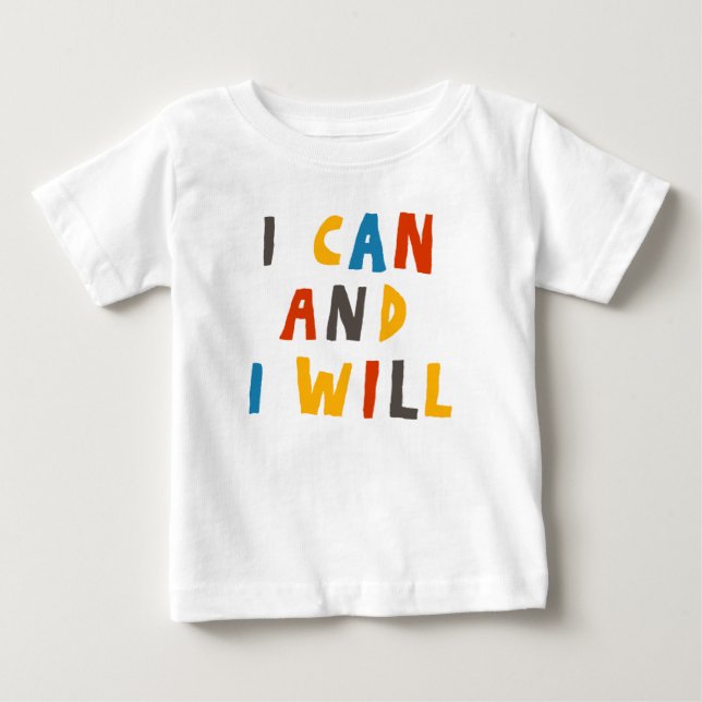 Jag kan och kommer att t shirt (Framsida)