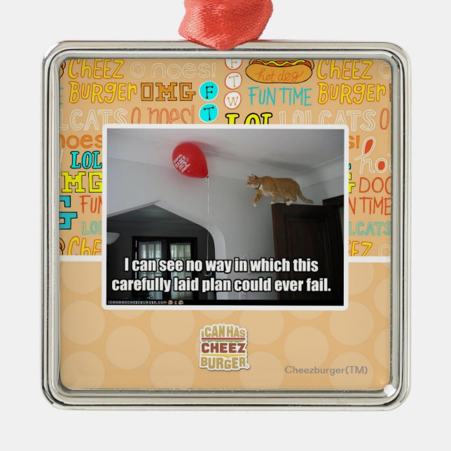 Jag kan se att inget långt denna kunde misslyckas julgransprydnad metall (Framsidan)