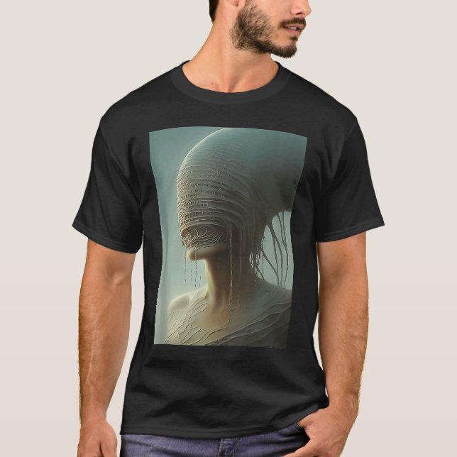 Jag kan se dig Digital AI Stable Diffusion Tank ti T Shirt (Framsida)
