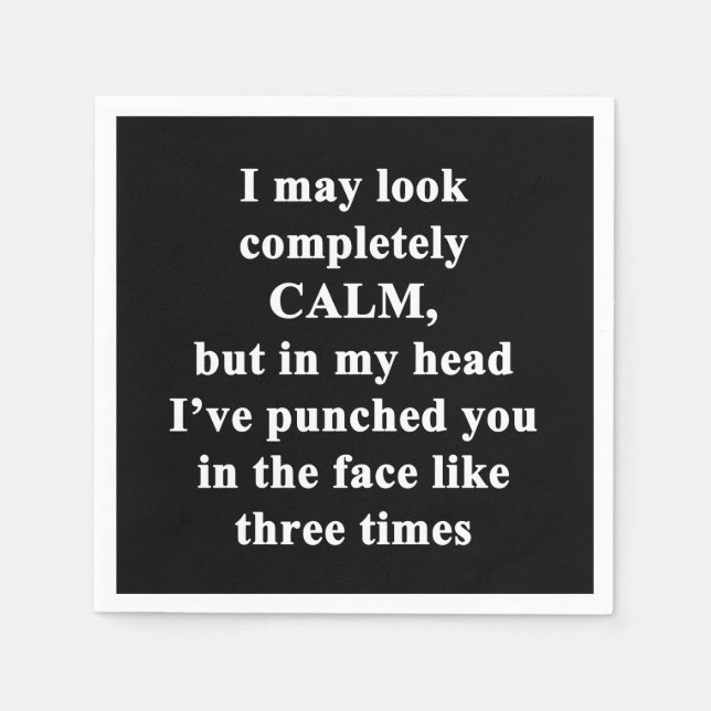 Jag kan se helt ut som Lugn Pappersservett (Framsidan)