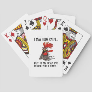 Jag kan se Lugn, men i mitt huvud har jag plockat  Casinokort