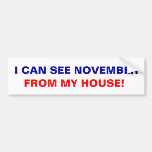 Jag kan se November från mitt hus! Bildekal