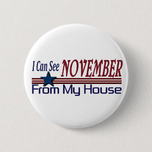 Jag kan se November från mitt hus Knapp