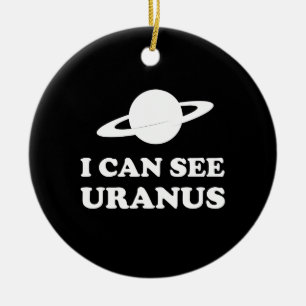 Jag kan se Uranus Julgransprydnad Keramik