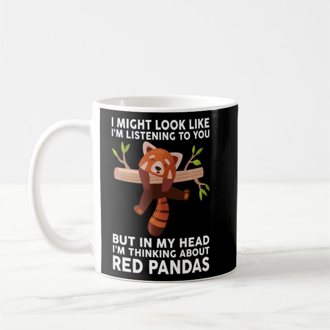 Jag kan se ut som om jag lyssnar på dig.. kaffemugg (Vänster)