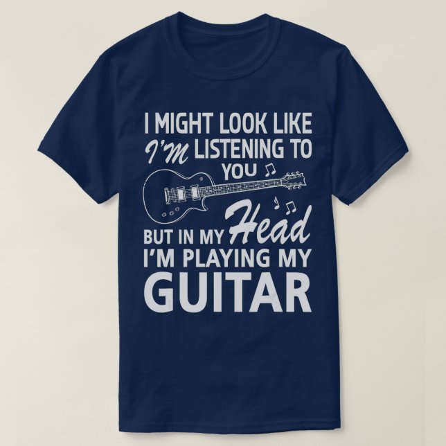 Jag kan se ut som om jag lyssnar på dig t shirt (Design framsida)