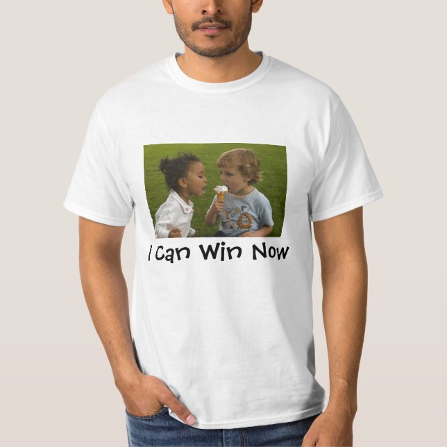 Jag kan segra nu ungar tee shirt (Framsida)