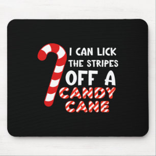 Jag kan Slicka remsan på ett Candy cane. Funny Musmatta