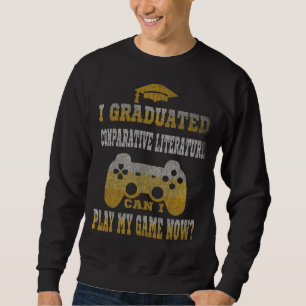 Jag kan spela mitt spel i graderad jämförande litt lång ärmad tröja