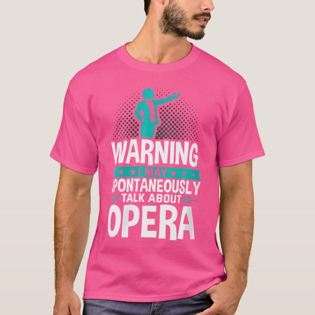 Jag kan spontant tala om opera t shirt (Framsida)