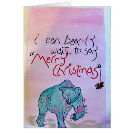 Jag kan stå och vänta. hälsningskort