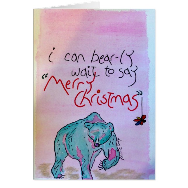 Jag kan stå och vänta. hälsningskort (Framsidan)