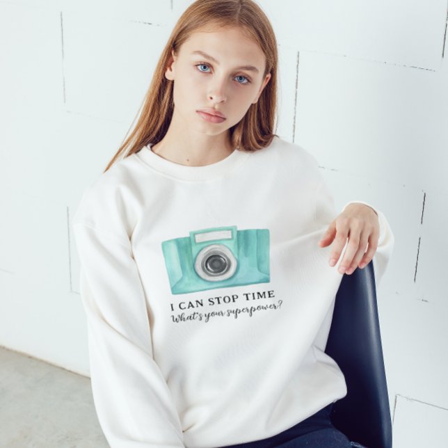 Jag kan stoppa tidsfotografen Sweatshirt T Shirt (Skapare uppladdad)