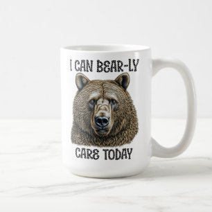 Jag kan ta hand om idag   Sarkastic Bear Pun Kaffemugg