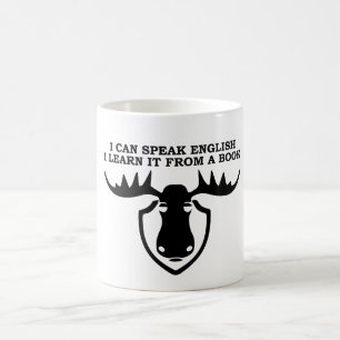 Jag kan tala engelska - jag lärer det från en bo kaffemugg