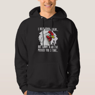 Jag kan titta på Lugn Chicken Chicken-uppfödaren Hoodie