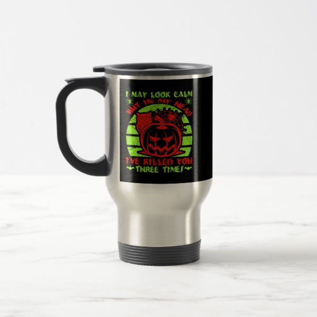 Jag kan titta på Lugn, men Halloween Spider Uggla  Resemugg (Vänster)