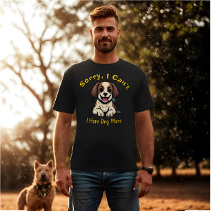 Jag kan tyvärr inte ha Hund-plan på Retro T Shirt