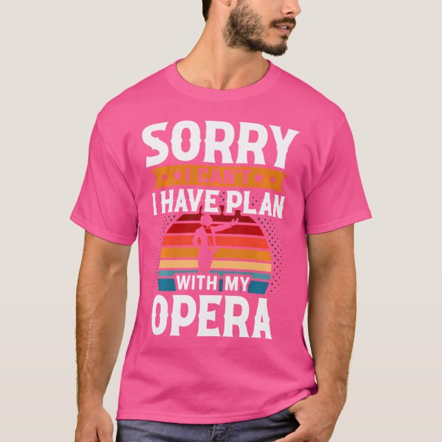 Jag kan tyvärr inte planera med operan t shirt (Framsida)