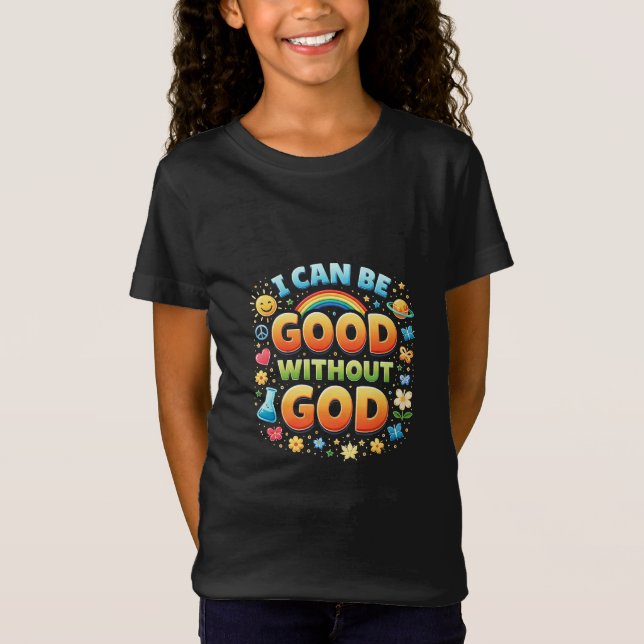 Jag kan vara bra utan Gud T-Shirt (Framsida)