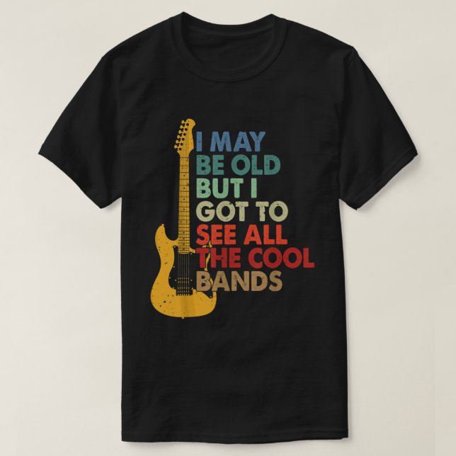 Jag Kan Vara Gammal Tröja Gitarrälskare Gitarrspel (Design framsida)