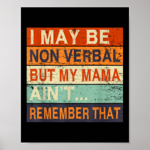 Jag kan vara icke-verbal icke-verbal autism-medvet poster