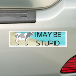 Jag kan vara stum Bumper Sticker Memorandummär Bildekal